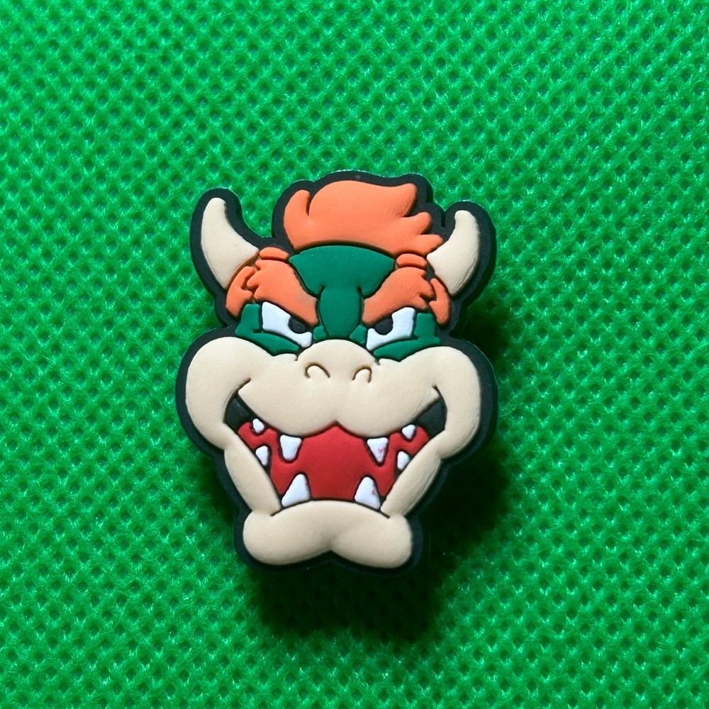 🌼 (5/$10 or 10/$15) NEW Super Mario Brothers Croc Charm King Kuppa